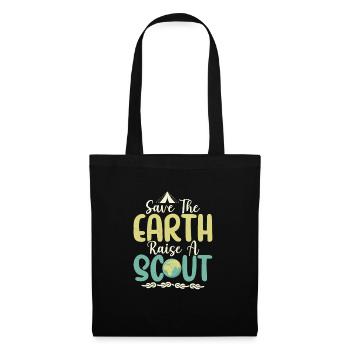 Scout Earth Champions: Raising Awareness Tee - Stoffbeutel - Schwarz - Vorne
