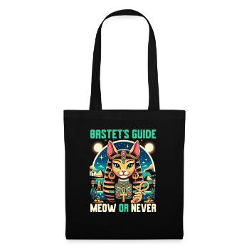 Bastet Déesse égyptienne Égypte Pyramide Égypte - Sac en tissu - noir - Devant