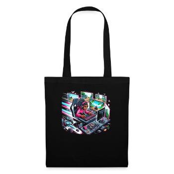 Speedrunning Joueur de jeux vidéo Gamer Gaming - Sac en tissu - noir - Devant