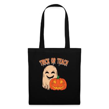 Lustige Lehrer Halloween Geschenke - Stoffbeutel - Schwarz - Vorne