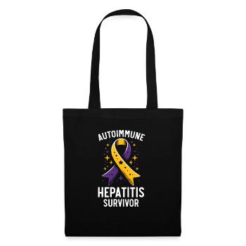 Autoimmun-Hepatitis-Bewusstsein Welt-Hepatitis-Tag - Stoffbeutel - Schwarz - Vorne