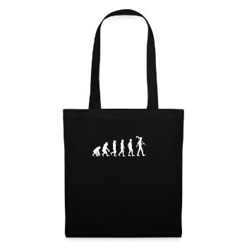Fotografen Geschenk Kameramann T-Shirt Evolution - Stoffbeutel - Schwarz - Vorne