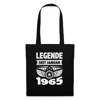 Januar 1965 Legende seit 59 Jahren Mann Frau - Stoffbeutel - Schwarz - Vorne