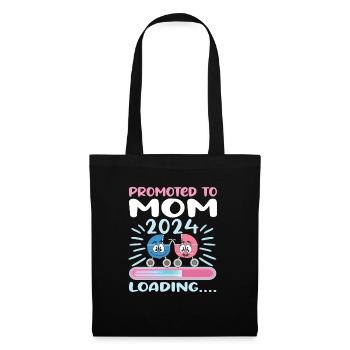 Maman 2024 Enceinte Maman Grossesse - Sac en tissu - noir - Devant