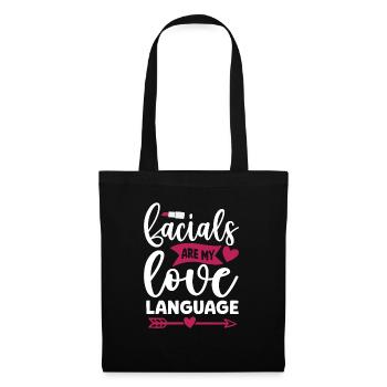 Esthéticienne, Soins de la peau, Thérapeute de la peau - Sac en tissu - noir - Devant