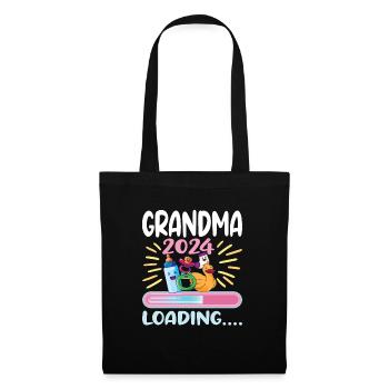 Granny 2024 Granny-to-be 2024 Loading - Tote Bag - black - Front