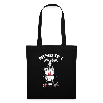 BBQ Smoker Meat Grilling Funny - Tote Bag - black - Front