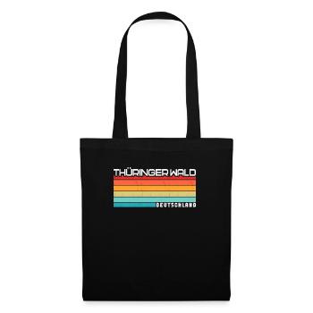 Forêt de Thuringe - Sac en tissu - noir - Devant