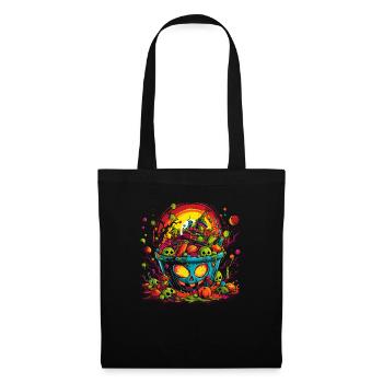Candy Bucket Costume d'Halloween Trick or Treat - Sac en tissu - noir - Devant
