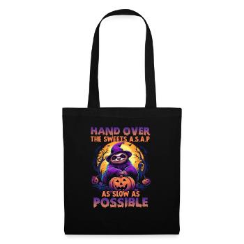 Costume mignon de paresseux d'Halloween | - Sac en tissu - noir - Devant