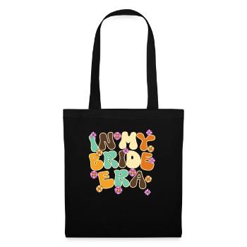 Groovy Bridal Wedding Party Bridal Flower Flowers - Tote Bag - black - Front