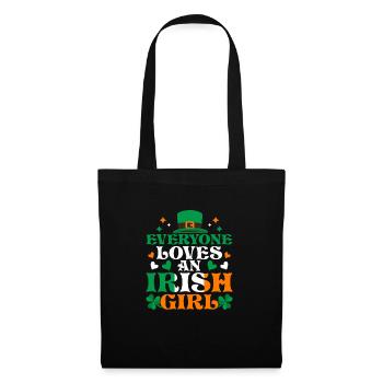 Everyone Loves An Irish Girl - Stoffbeutel - Schwarz - Vorne
