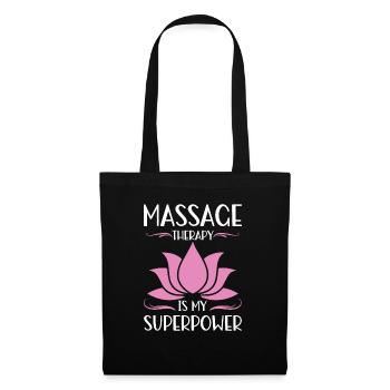 Massagetherapeuten Therapie Masseuse Wertschätzung - Stoffbeutel - Schwarz - Vorne