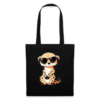 Meerkat with sunglasses Meerkat - Tote Bag - black - Front