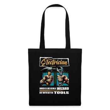 Electrician Profession Saying Worker - Tote Bag - black - Front