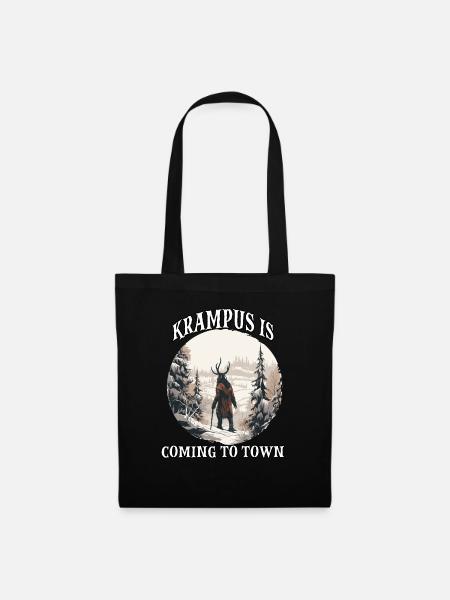 Krampus T | Krampus Kostüm | Schauriger - Stoffbeutel - Schwarz
