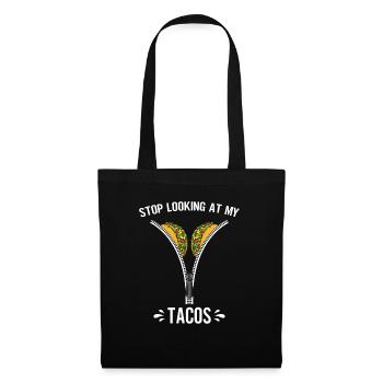 Taco drôle Fiesta mexicaine Cinco De Mayo - Sac en tissu - noir - Devant