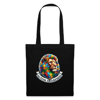 Autism Awareness puzzles piece - Tote Bag - black - Front