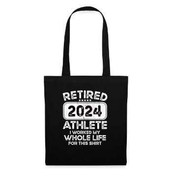 Retired Athlete 2024 - Stoffbeutel - Schwarz - Vorne