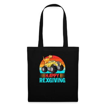 Dino Design Happy Rex donnant Monster Truck Vintage - Sac en tissu - noir - Devant