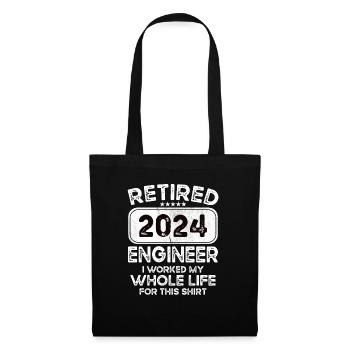 Retired Engineer 2024 - Tote Bag - black - Front