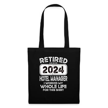 Retired Hotel manager 2024 - Tote Bag - black - Front