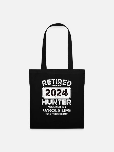 Retired Hunter 2024 - Stoffbeutel - Schwarz