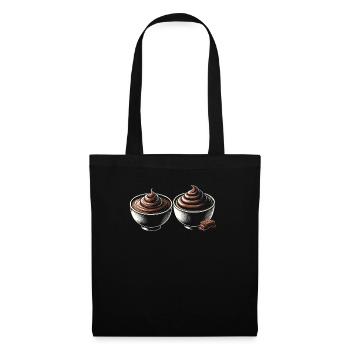 Chocolate Pudding Sweet Dessert Food Lover Foodie - Tote Bag - black - Front