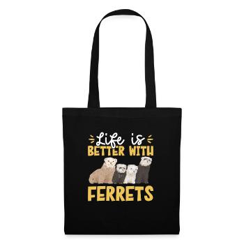 Ferret Owner Ferret - Tote Bag - black - Front