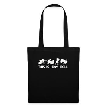 This is how I roll Sweet Rabbit - Tote Bag - black - Front