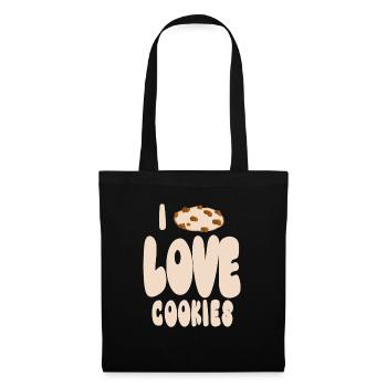 I love cookies - Tote Bag - black - Front