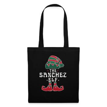 Sanchez Elf Familie Passende Gruppe Weihnachten Mama - Stoffbeutel - Schwarz - Vorne