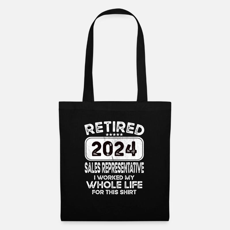 Retired Sales representative 2024 - Stoffbeutel - Schwarz
