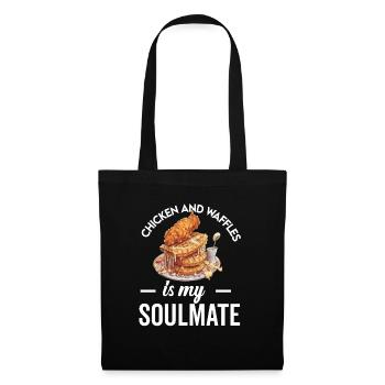 Chicken and Waffles Fried Chicken Wings Lover - Tote Bag - black - Front