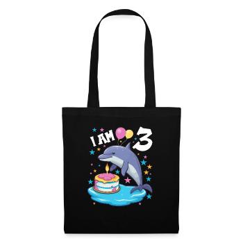 I am 3 years old Dolphins Dolphin 3rd birthday - Tote Bag - black - Front