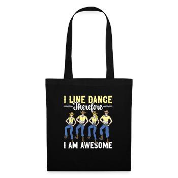Line Dancing Groupe Line Dance Western Cowboy - Tote Bag - black - Front