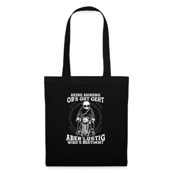 Je ne sais pas si ça va bien se passer mais ça va être une moto - Sac en tissu - noir - Devant