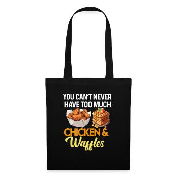 Chicken and Waffles Fried Chicken Wings Lover - Tote Bag - black - Front