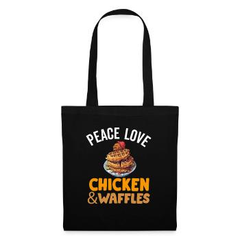 Chicken and Waffles Fried Chicken Wings Lover - Tote Bag - black - Front