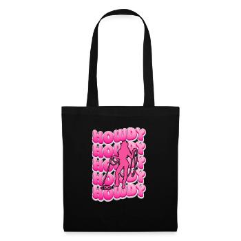 Groovy Howdy Rodeo Pays de l’Ouest Sud - Sac en tissu - noir - Devant
