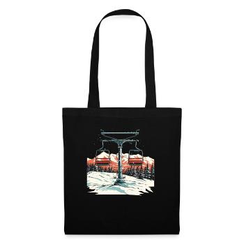 Sports d’hiver Montagne Ski de neige Skis - Sac en tissu - noir - Devant