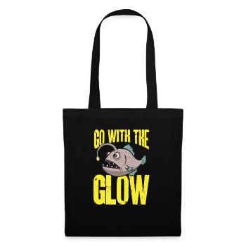 Poisson-grenouille Pêcheur en haute mer Pêcheur à la ligne - Sac en tissu - noir - Devant