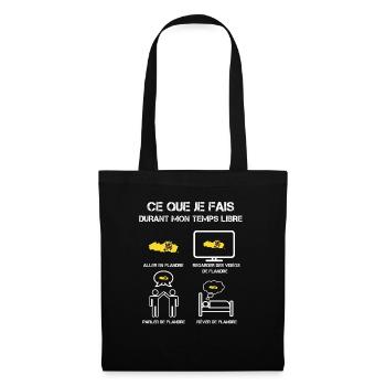 temps libre flandre - Sac en tissu - noir - Devant