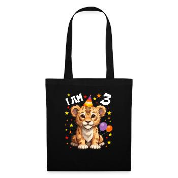 I'm 3 Years Old Lion Lion 3rd Birthday - Tote Bag - black - Front