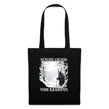 Krampus T | Krampus Costume | Demonic Santa Claus - Tote Bag - black - Front