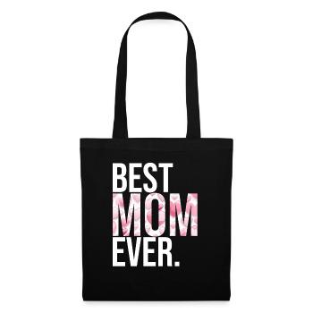 Maman cadeau fête des mères anniversaire maman - Sac en tissu - noir - Devant