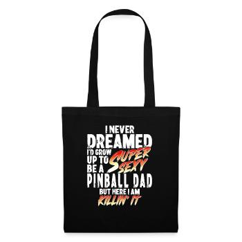 Super Sexy Flipper Papa Flipper Cadeau Flipper - Sac en tissu - noir - Devant