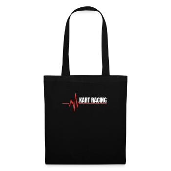 Red Racing Pulse Kart Racing Enthusiast - Tote Bag - black - Front