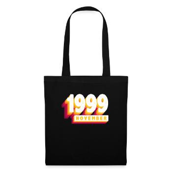 Novembre 1999 24 Ans Homme Femme Anniversaire - Sac en tissu - noir - Devant