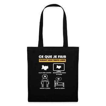 Rhône durant temps libre - Sac en tissu - noir - Devant